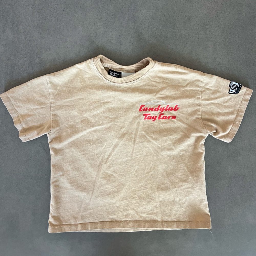 Zara Tan Kids T-Shirt with Red Print